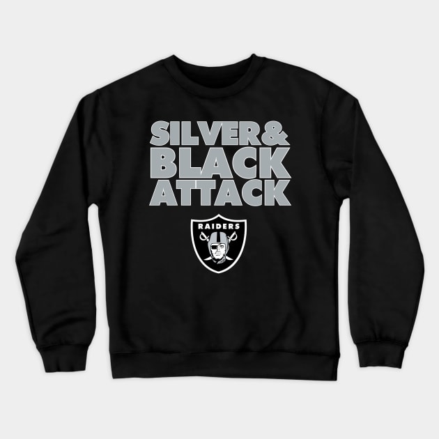 The Silver & Black Attack is Back! Crewneck Sweatshirt by capognad